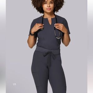 COPY - Mandala scrubs 2 piece set in pewter